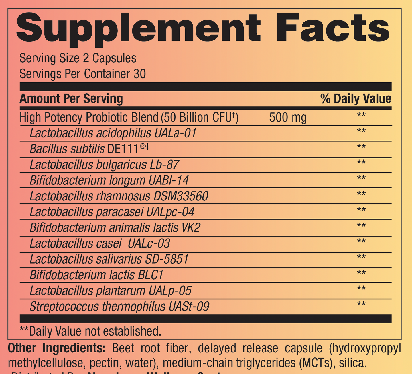 Bacteria Balance Probiotic